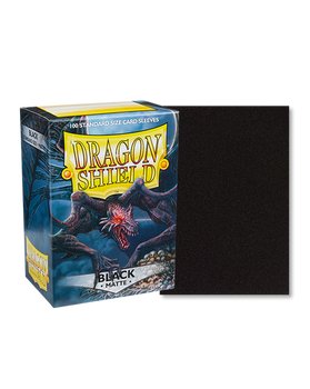 Dragon Shield: 100ct Standard Size Matte Black Sleeves - Collector Store LLC