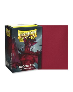 Dragon Shield: 100ct Standard Size Matte Blood Red Sleeves - Collector Store LLC