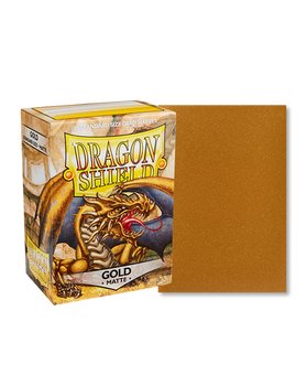 Dragon Shield: 100ct Standard Size Matte Gold Sleeves - Collector Store LLC