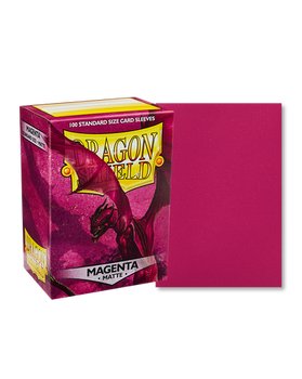 Dragon Shield: 100ct Standard Size Matte Magenta Sleeves - Collector Store LLC