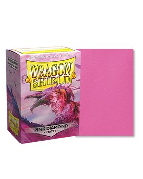 Dragon Shield: 100ct Standard Size Matte Pink Diamond Sleeves - Collector Store LLC