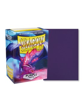 Dragon Shield: 100ct Standard Size Matte Purple Sleeves - Collector Store LLC