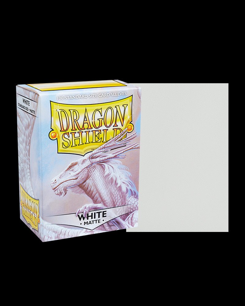 Dragon Shield: 100ct Standard Size Matte White Sleeves - Collector Store LLC