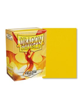 Dragon Shield: 100ct Standard Size Matte Yellow Sleeves - Collector Store LLC