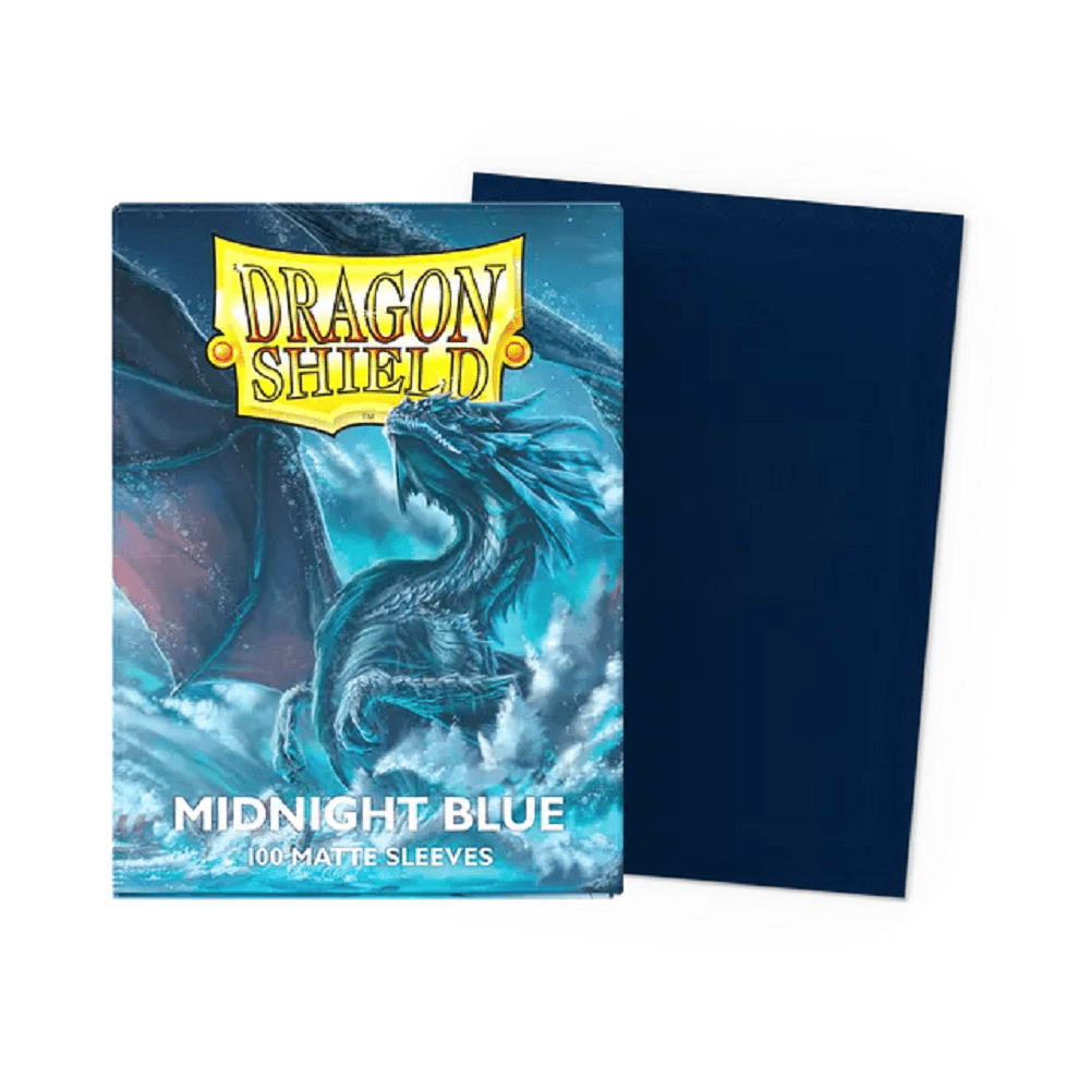 Dragon Shield: 100ct Standard Size Midnight Blue Matte Sleeves - Collector Store LLC