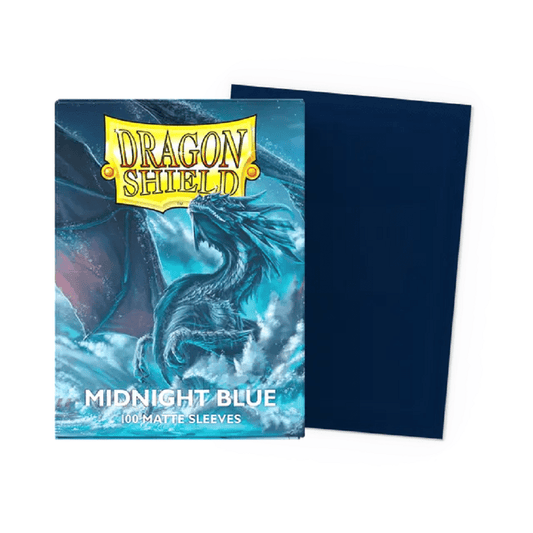 Dragon Shield: 100ct Standard Size Midnight Blue Matte Sleeves - Collector Store LLC