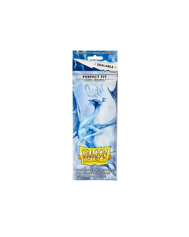 Dragon Shield: 100ct Standard Size Sealable Perfect Fit Clear Sleeves - Collector Store LLC