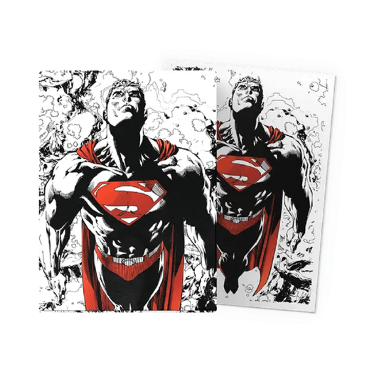 Dragon Shield: 100ct Standard Size Superman Core (Red/White Variant) Dual Matte Art Sleeves - Collector Store LLC