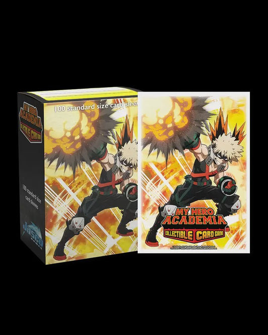 Dragon Shield: 100ct Standard Sized Matte Art My Hero Academia Bakugo Explode Sleeves - Collector Store LLC