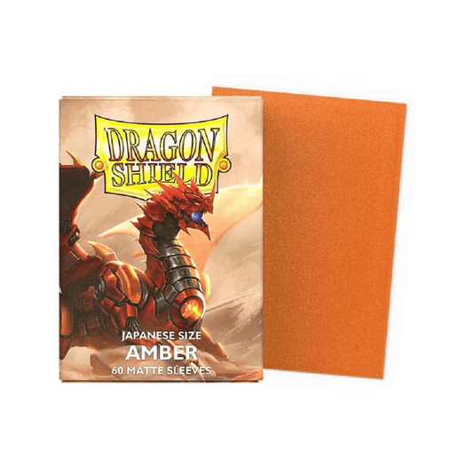 Dragon Shield: 60ct Japanese Size Matte Amber Sleeves - Collector Store LLC