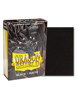 Dragon Shield: 60ct Japanese Sized Matte Black Sleeves - Collector Store LLC