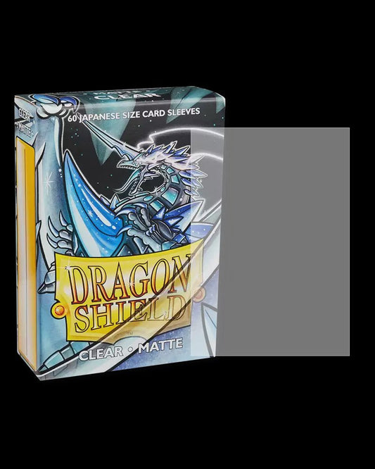 Dragon Shield: 60ct Japanese Sized Matte Clear Sleeves - Collector Store LLC