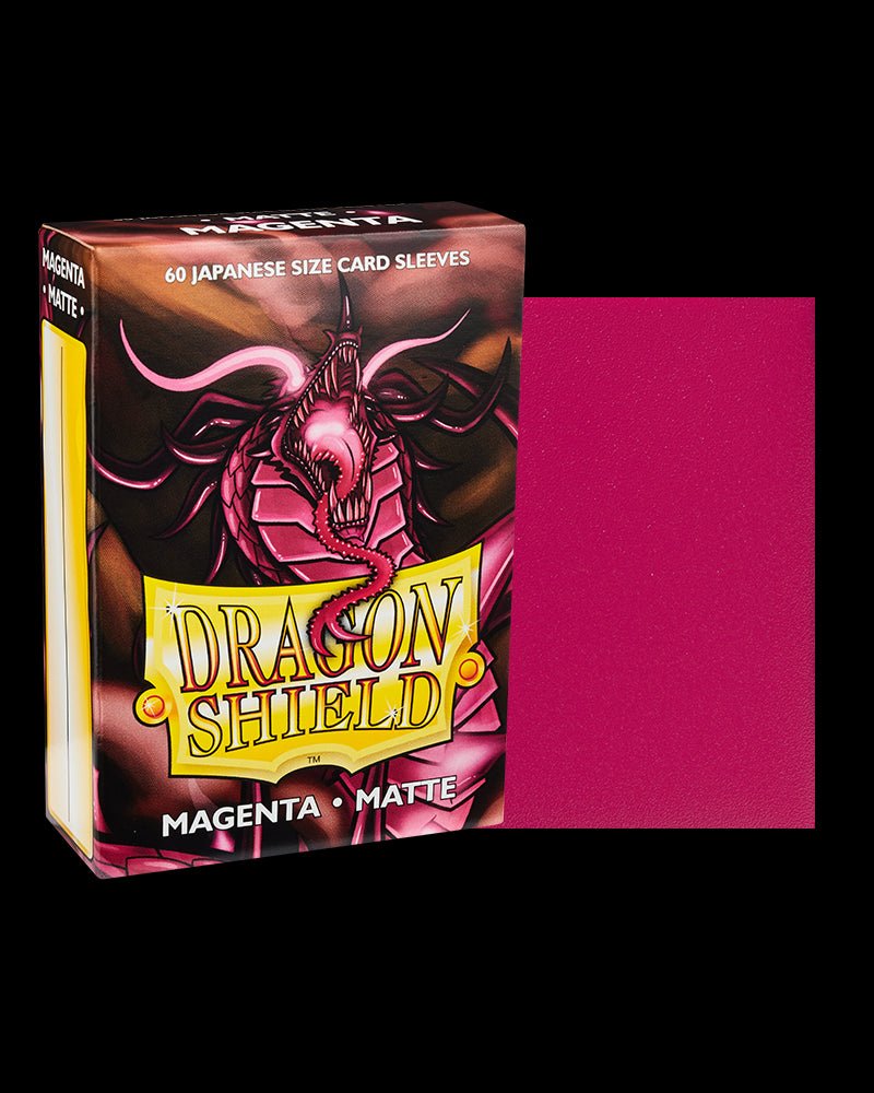 Dragon Shield: 60ct Japanese Sized Matte Magenta Sleeves - Collector Store LLC