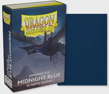 Dragon Shield: 60ct Japanese Sized Matte Midnight Blue Sleeves - Collector Store LLC