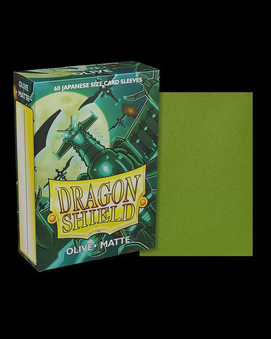 Dragon Shield: 60ct Japanese Sized Matte Olive Sleeves - Collector Store LLC