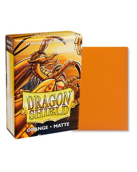 Dragon Shield: 60ct Japanese Sized Matte Orange Sleeves - Collector Store LLC