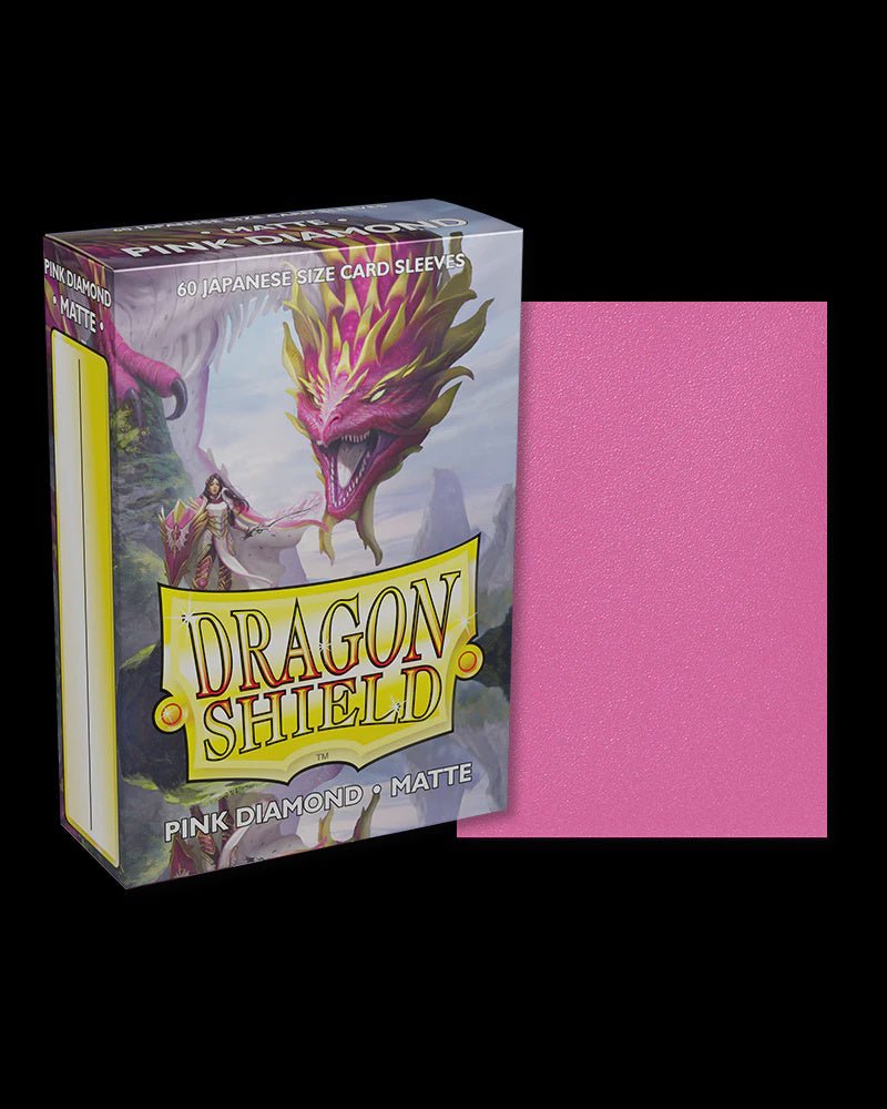 Dragon Shield: 60ct Japanese Sized Matte Pink Diamond Sleeves - Collector Store LLC