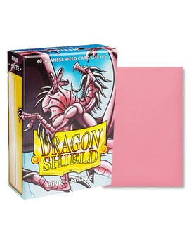 Dragon Shield: 60ct Japanese Sized Matte Pink Sleeves - Collector Store LLC