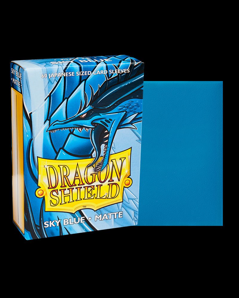 Dragon Shield: 60ct Japanese Sized Matte Sky Blue Sleeves - Collector Store LLC