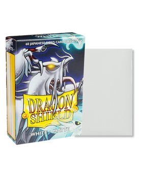 Dragon Shield: 60ct Japanese Sized Matte White Sleeves - Collector Store LLC