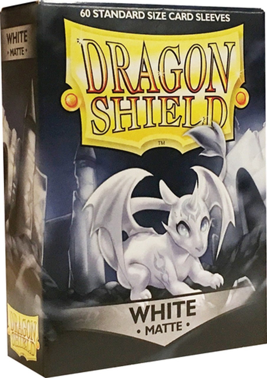 Dragon Shield: 60ct Standard Size Matte White Sleeves - Collector Store LLC