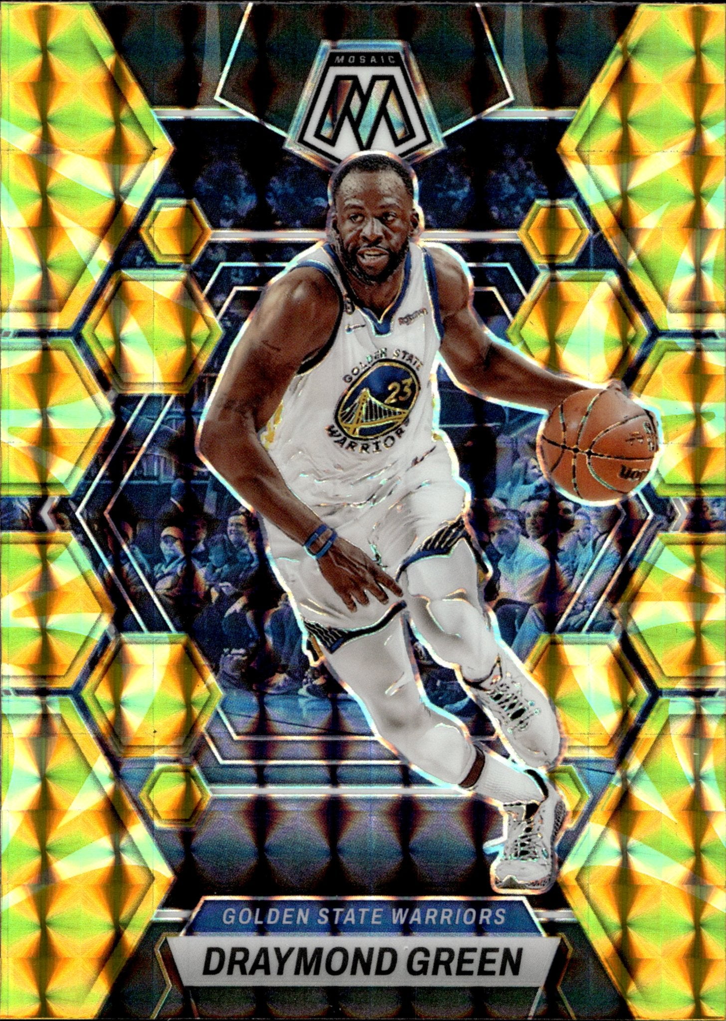 Draymond Green 2022 - 23 Panini Mosaic Yellow Prizm #143 - Collector Store LLC