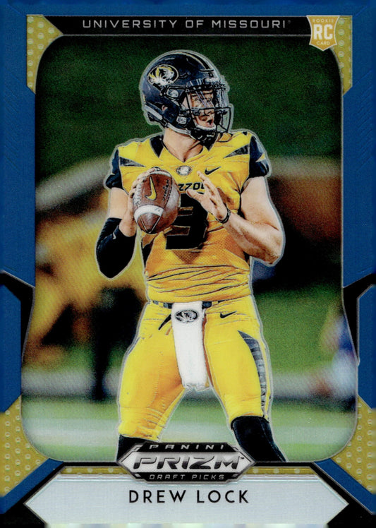 Drew Lock 2019 Panini Prizm Draft Picks Blue Prizm #110 - Collector Store LLC