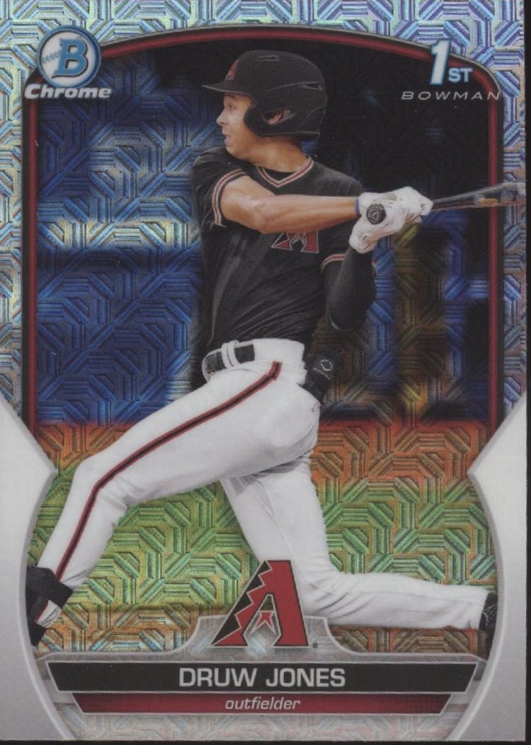 Druw Jones 2023 Bowman Chrome Mojo Refractor #BCP - 25 - Collector Store LLC