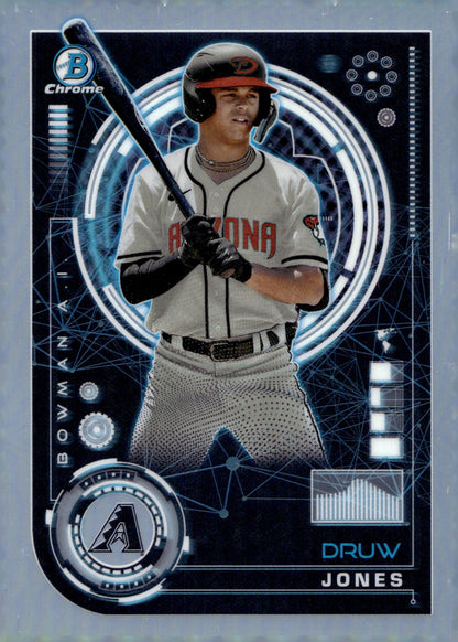 Druw Jones 2024 Bowman Chrome AI Refractor BAI - 7 - Collector Store LLC