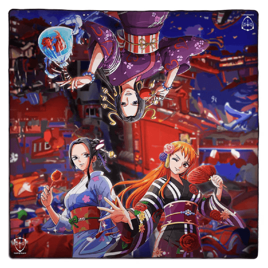Dueling Guard: 2 - Player Stitched - Edge Grand Line Treasures Playmat - Collector Store LLC