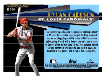 Dylan Carlson 2021 Topps Black Gold RC #BGC - 20 - Collector Store LLC