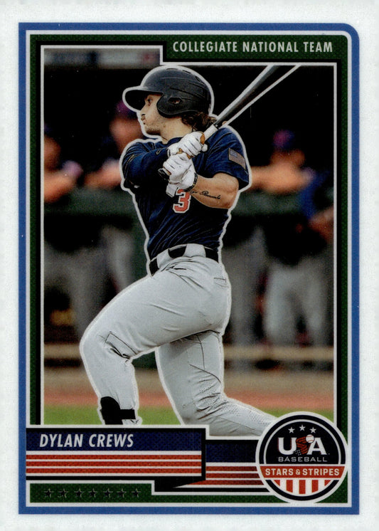 Dylan Crews 2023 Panini USA Stars & Stripes Collegiate National Team #64 - Collector Store LLC