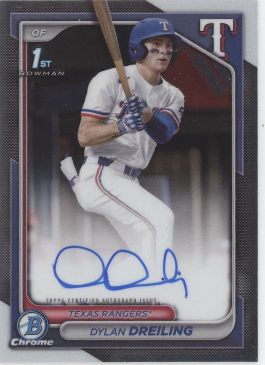 Dylan Dreiling 2024 Bowman Chrome Auto #CPA - DD - Collector Store LLC