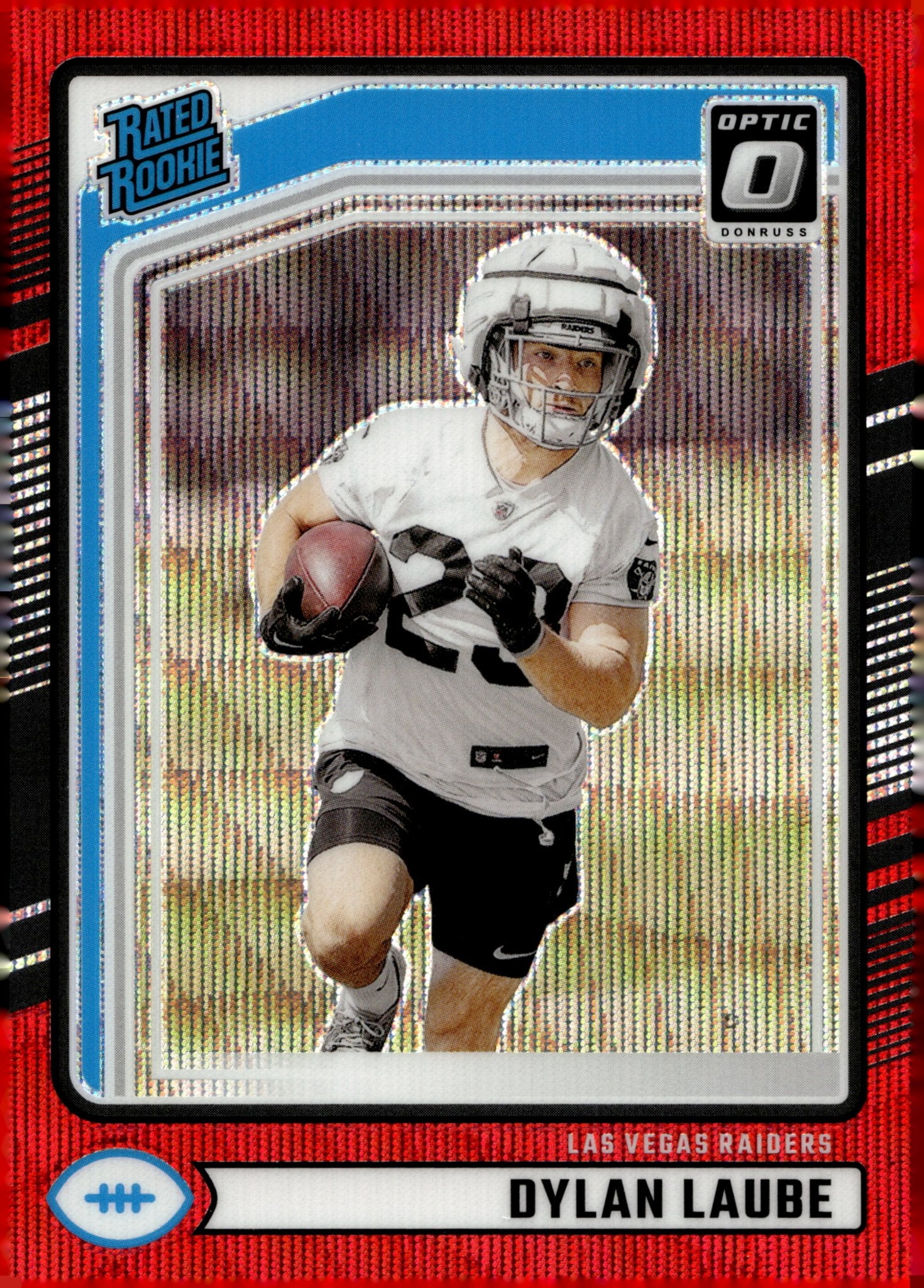 Dylan Laube 2024 Panini Donruss Rated Rookie Red Wave Prizm #372 - Collector Store LLC
