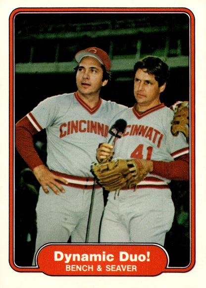 Dynamic Duo! 1982 Fleer Johnny Bench / Tom Seaver 634 - Collector Store LLC