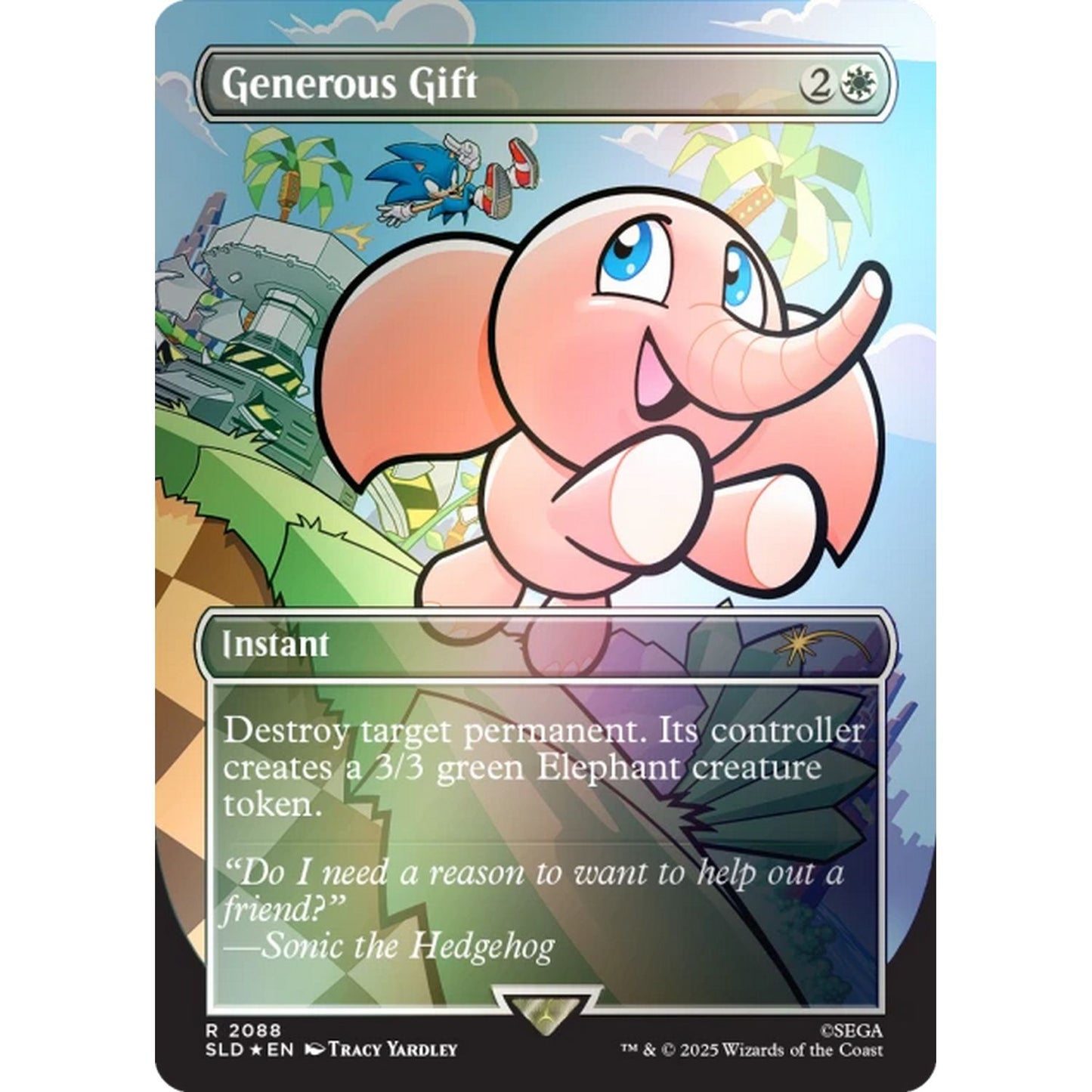 Magic the Gathering: Secret Lair X Sonic Chasing Adventure [Rainbow Foil]