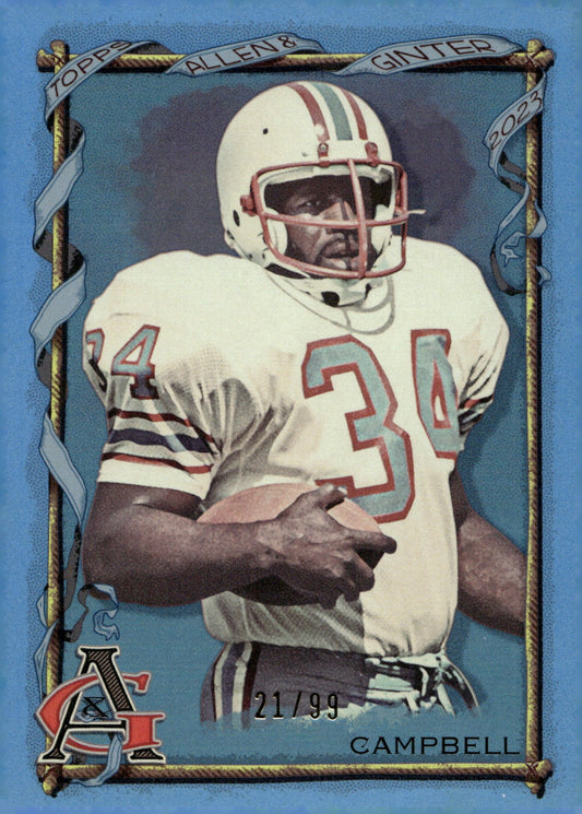 Earl Campbell 2024 Topps Composite Allen & Ginter Blue Portrait 21/99 #410 - Collector Store LLC