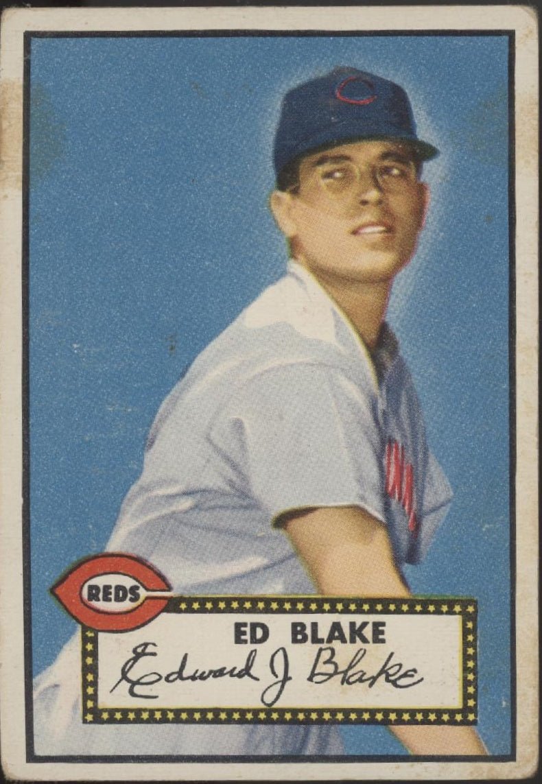 Ed Blake 1952 Topps RC #144 Cincinnati Reds VG - Collector Store LLC