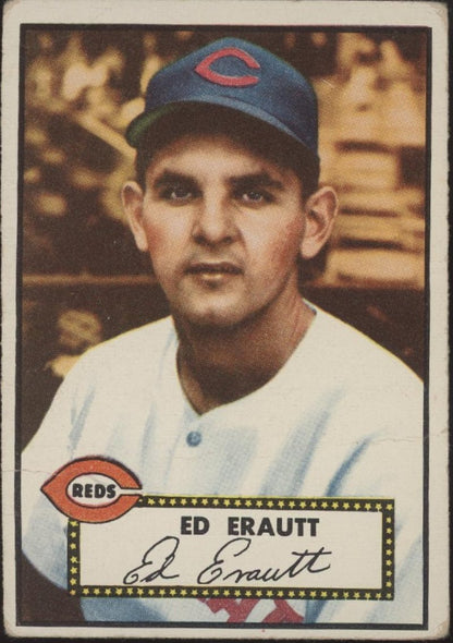 Ed Erautt 1952 Topps Cincinnati Reds RC #171 VG - Collector Store LLC