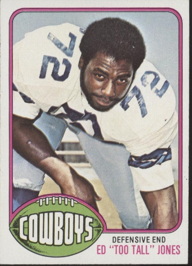 Ed Jones 1976 Topps RC #427 Dallas Cowboys EX - Collector Store LLC