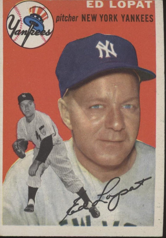 Ed Lopat 1954 Topps 5 New York Yankees VG - EX 2 - Collector Store LLC