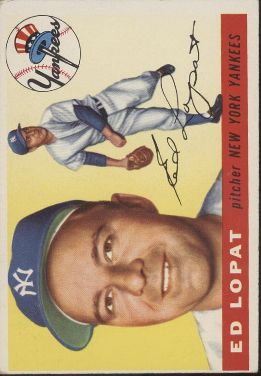 Ed Lopat 1955 Topps #109 New York Yankees VG - Collector Store LLC