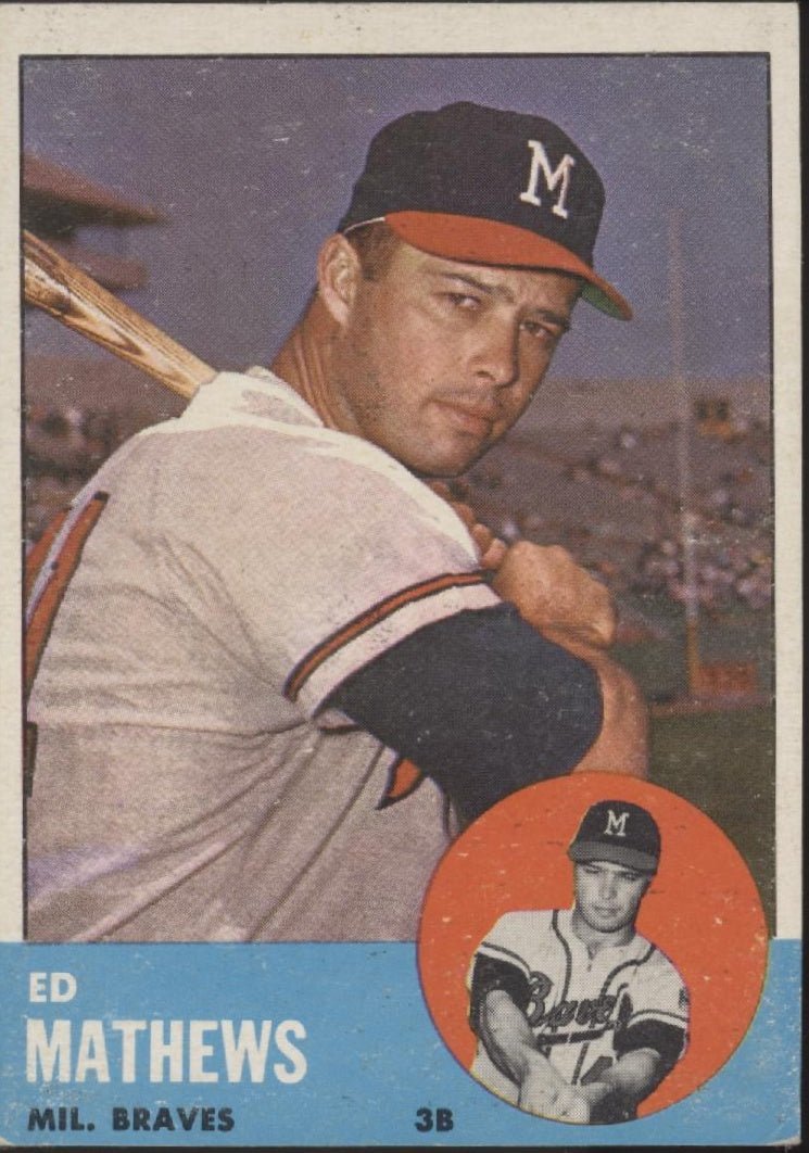 Ed Mathews 1963 Topps #275 Milwaukee Braves VG #2 - Collector Store LLC