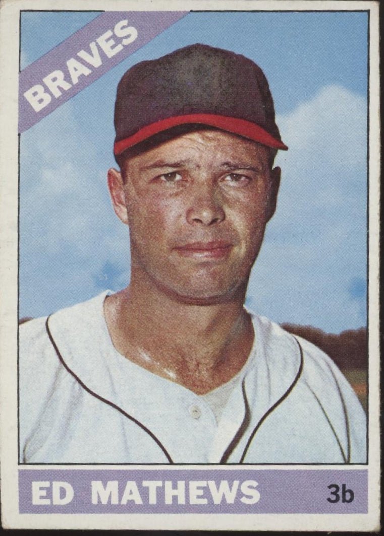 Ed Mathews 1966 Topps #200 Atlanta Braves VG #1 - Collector Store LLC