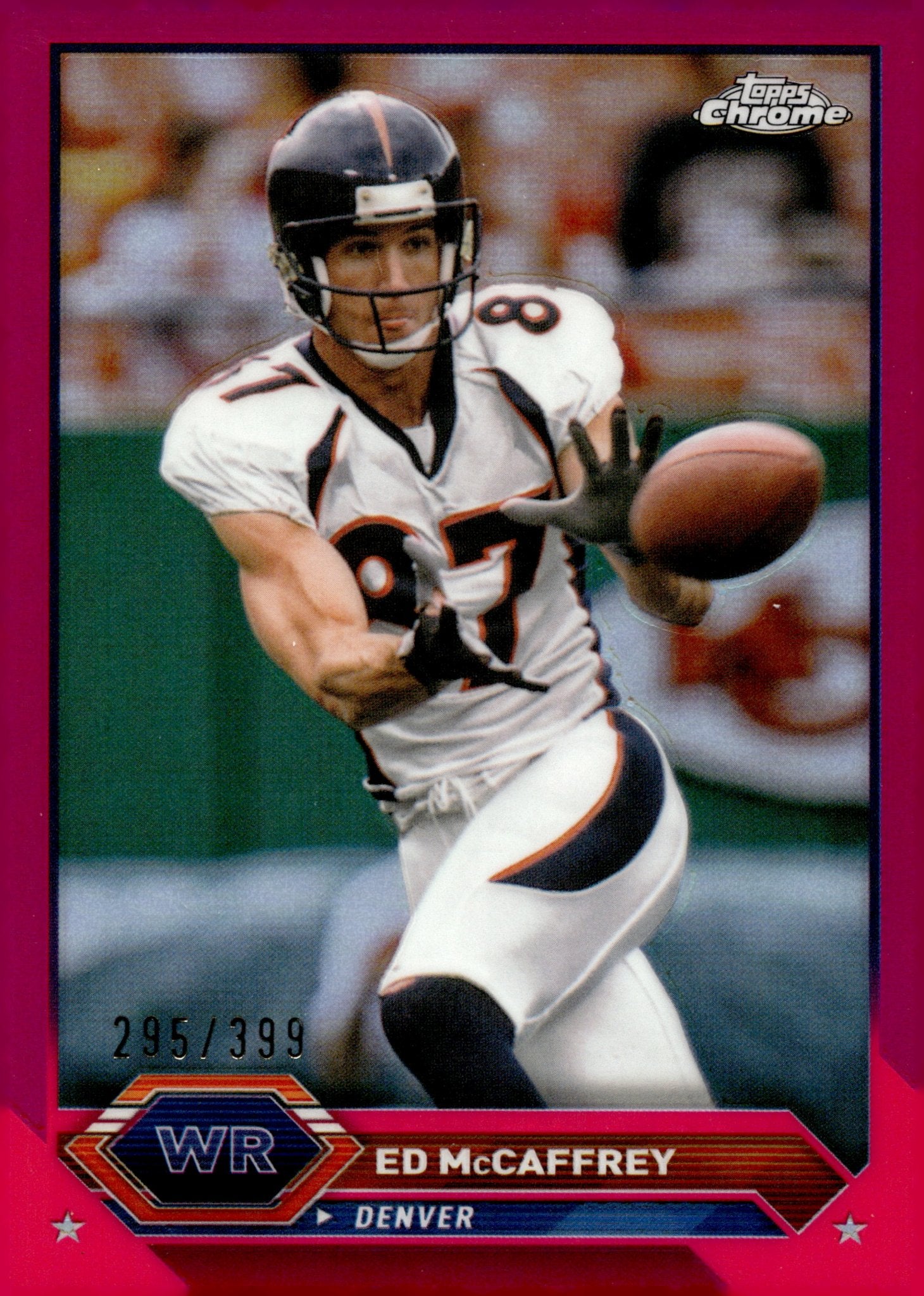 Ed McCaffrey 2023 Topps Composite Chrome Magenta Refractor 295/399 #42 - Collector Store LLC