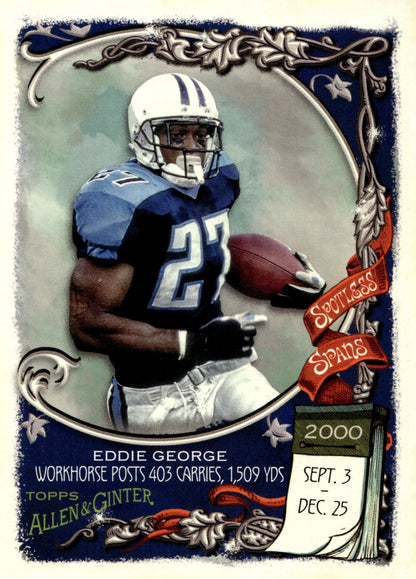 Eddie George 2023 Topps Composite Allen & Ginter Spotless Spans #SS - 16 - Collector Store LLC