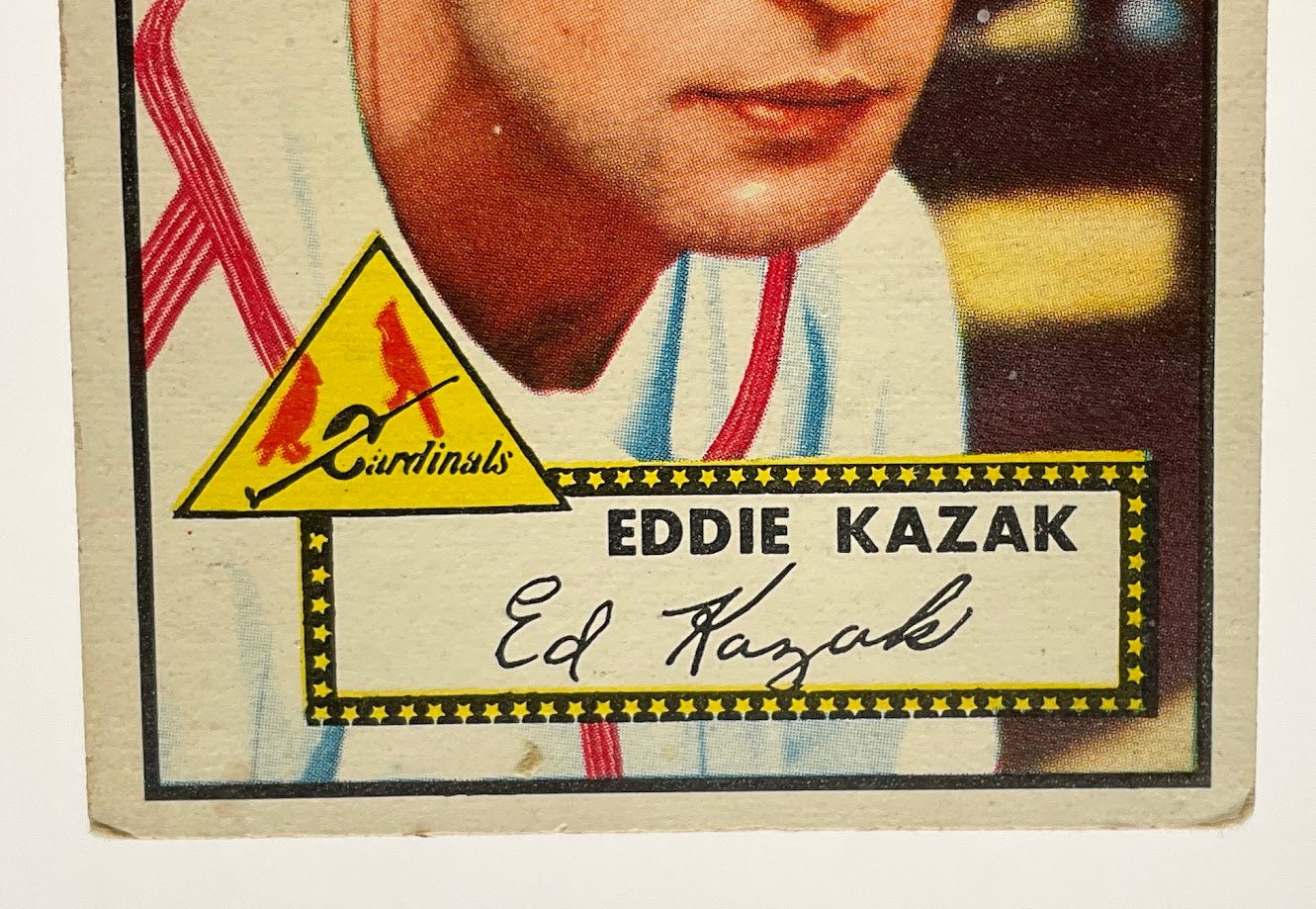 Eddie Kazak 1952 Topps #165 St Louis Cardinals VG - Collector Store LLC