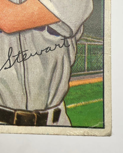 Eddie Stewart 1952 Bowman #185 Chicago White Sox VG - Collector Store LLC