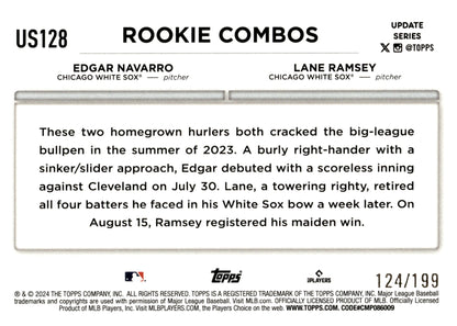 Edggar Navarro / Lane Ramsey 2024 Topps Update Series Red Foilboard RC 124/199 - Collector Store LLC