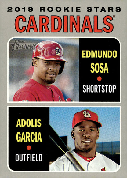 Edmundo Sosa / Adolis Garcia 2019 Topps Heritage Cardinals Rookie Stars RC #286 - Collector Store LLC